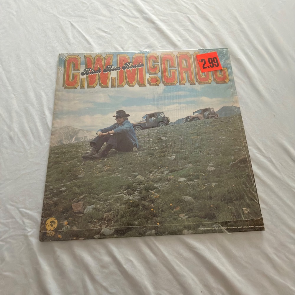 C.W. McCall Black Bear Road LP 1975 MGM SE 5008 Vinyl Record In Original Shrink